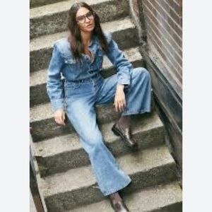 Nasty Gal Denim Jumper - Size 0 nwot